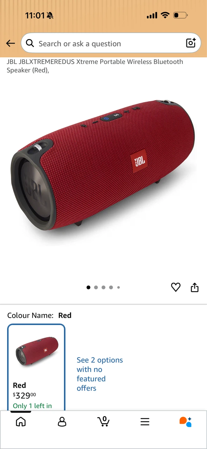 JBL Flip 5 Portable Waterproof Speaker - Red - photo 3