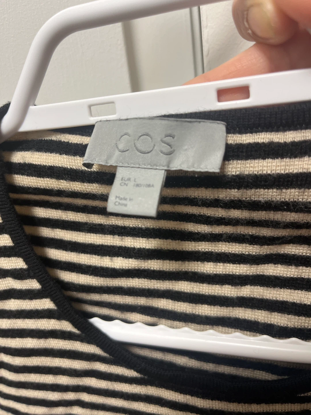 COS Striped Long Sleeve Sweater - Size L - photo 3