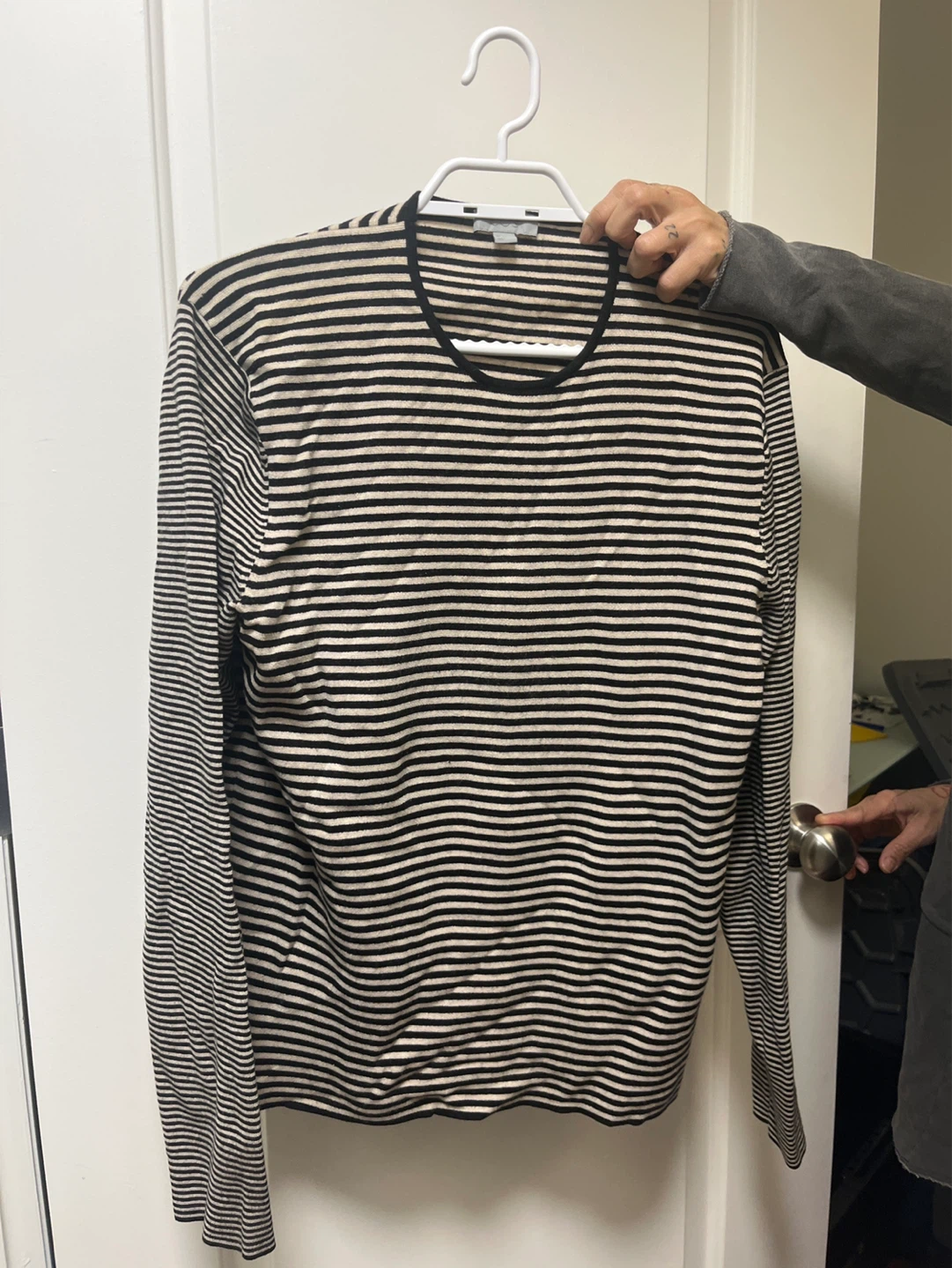 COS Striped Long Sleeve Sweater - Size L