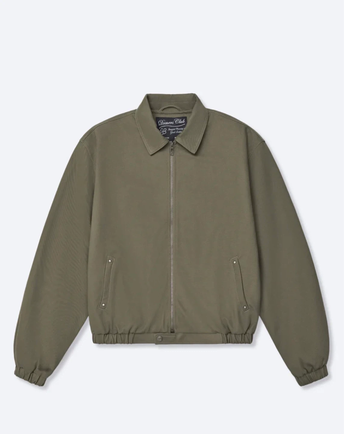 DRMERS Club Collared Jacket - Khaki Green, S - photo 3