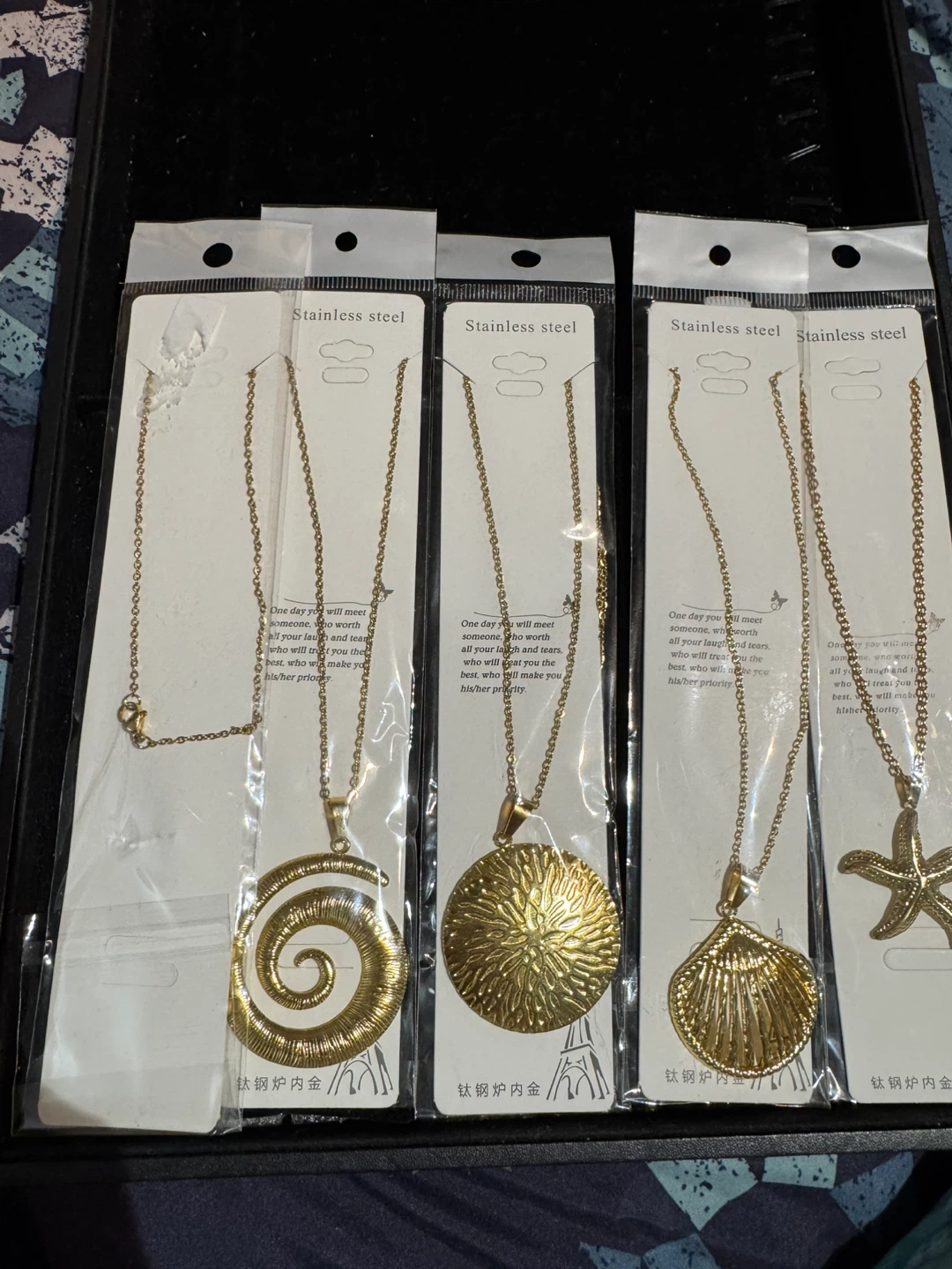 Gold Tone Pendants on Chains - photo 5