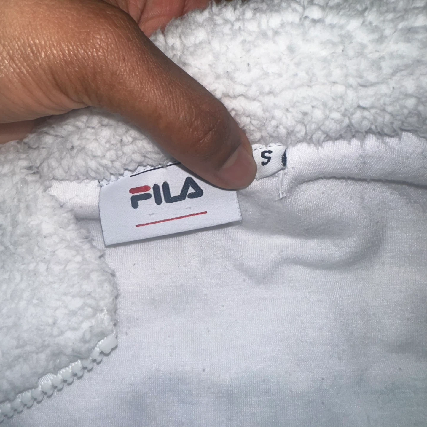 Fila Sherpa Fleece Jacket Oversized Small - photo 5