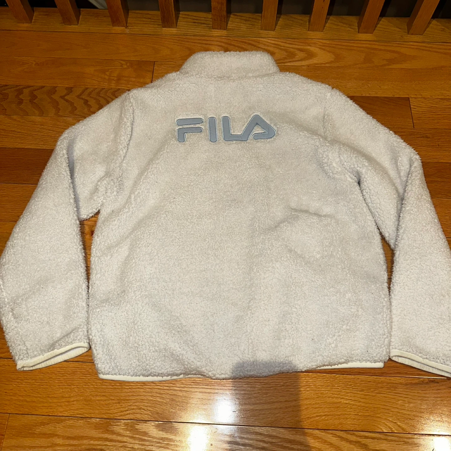 Fila Sherpa Fleece Jacket Oversized Small