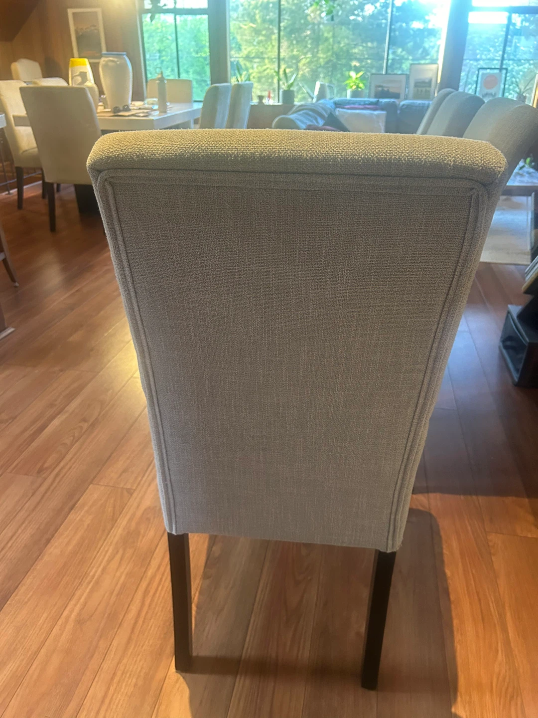 Set of 4 upholstered dining chairs - photo 4