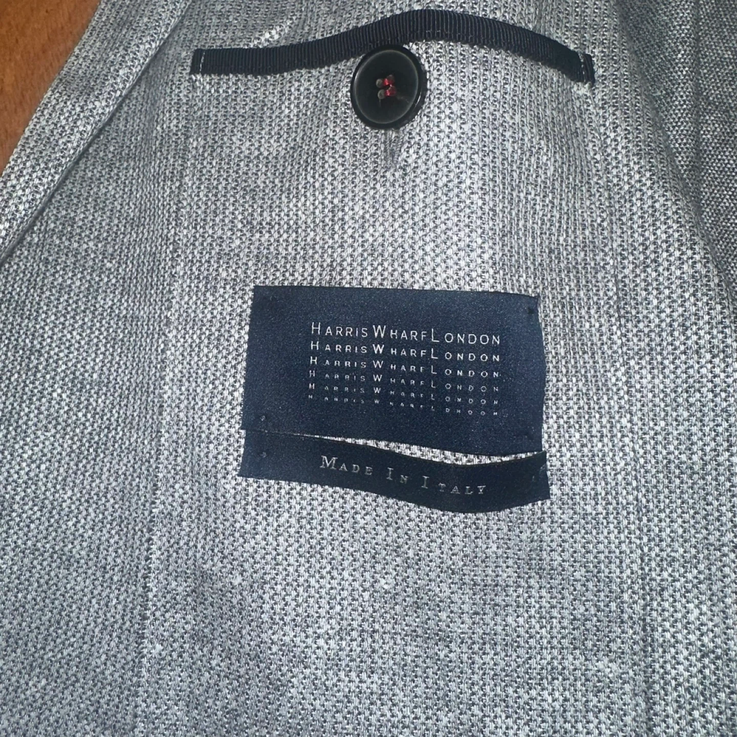 Harris Wharf London Linen Blazer Grey - photo 4