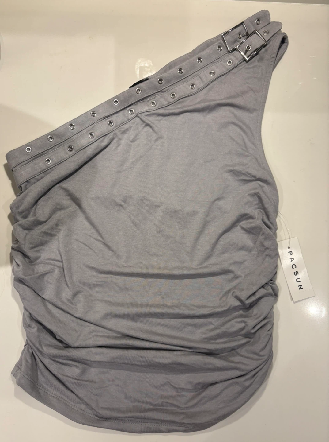 Pacsun One Shoulder Ruched Top