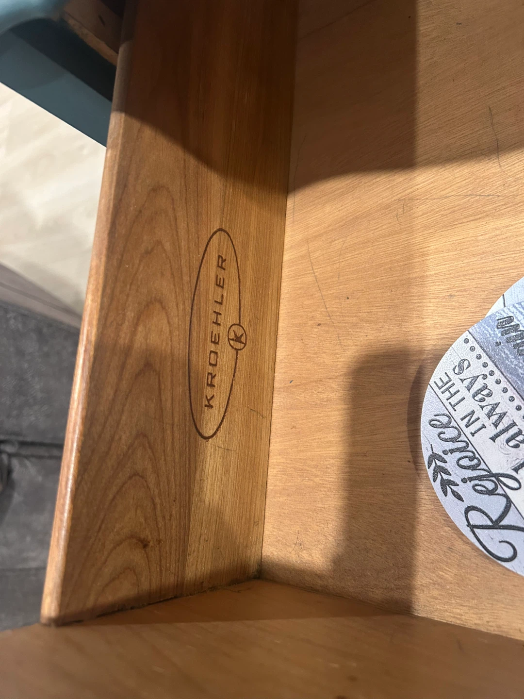 KROEHLER Side Table with Drawer - photo 4