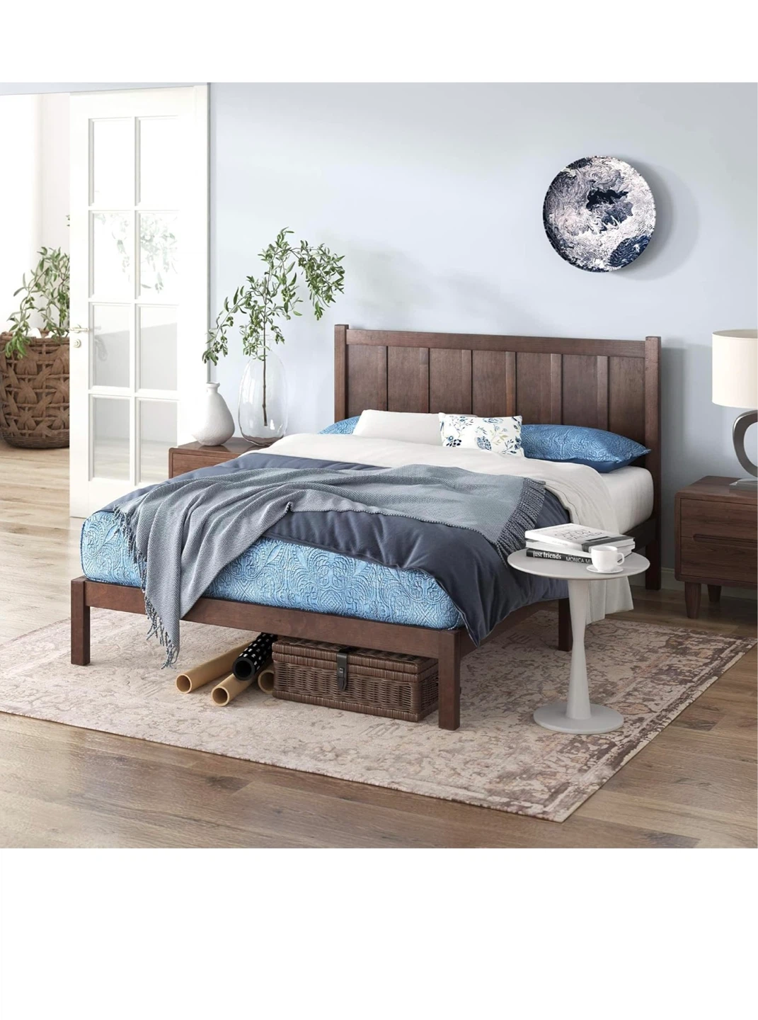 Wooden Bed Frame with Headboard - photo 5