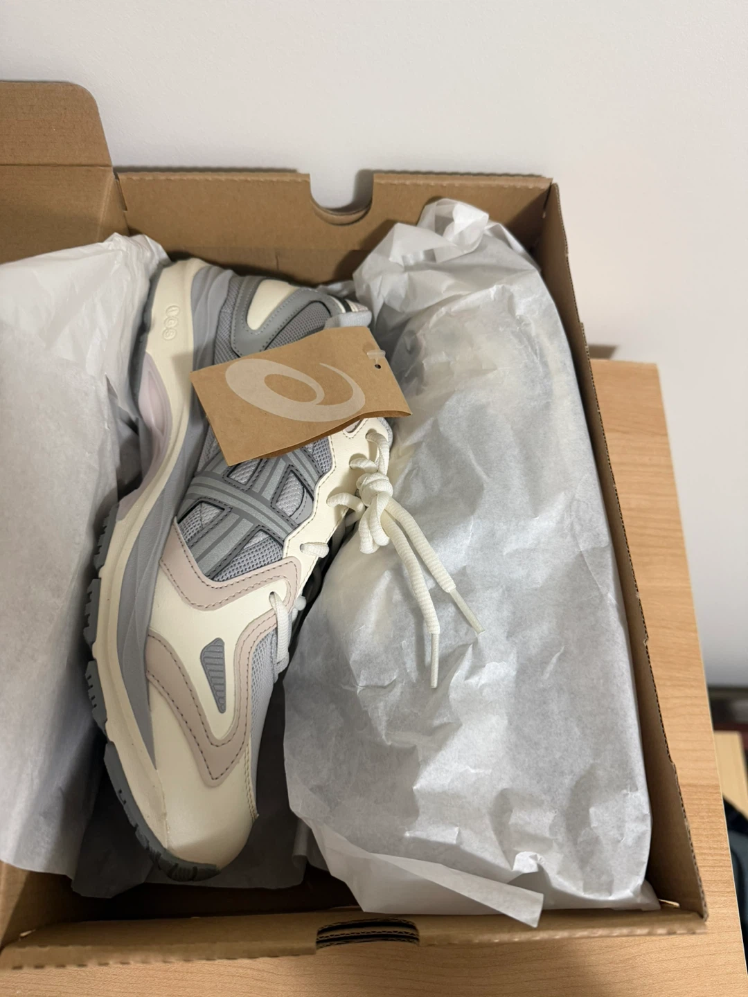 Asics GEL-K1011 Cloud Grey/Cream Running Shoes - photo 3