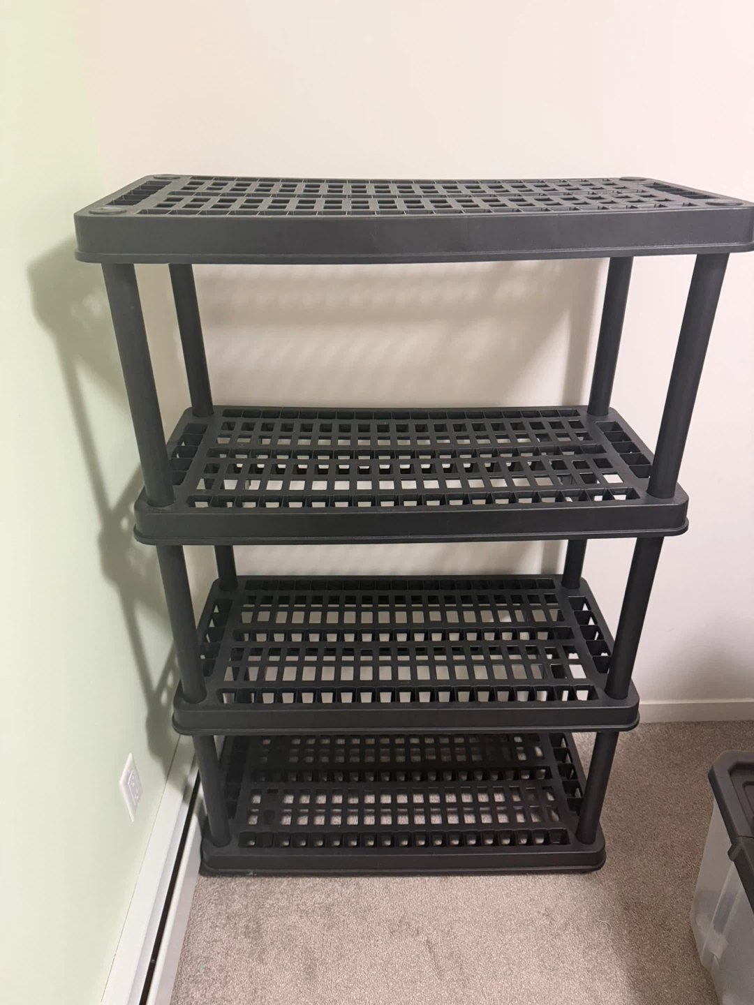 Mastercraft Adjustable 4-Shelf Plastic Storage Rack