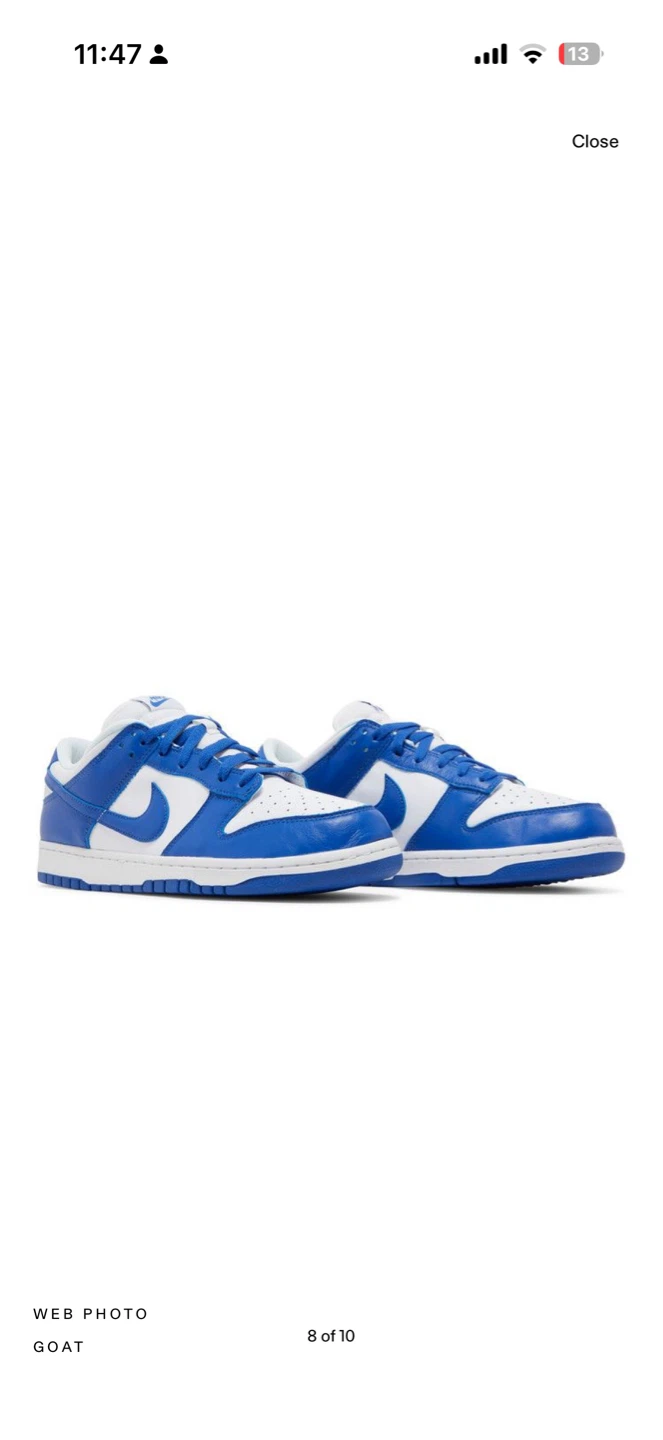 Nike Dunk Low SP White/Blue Size 9.5 - photo 5