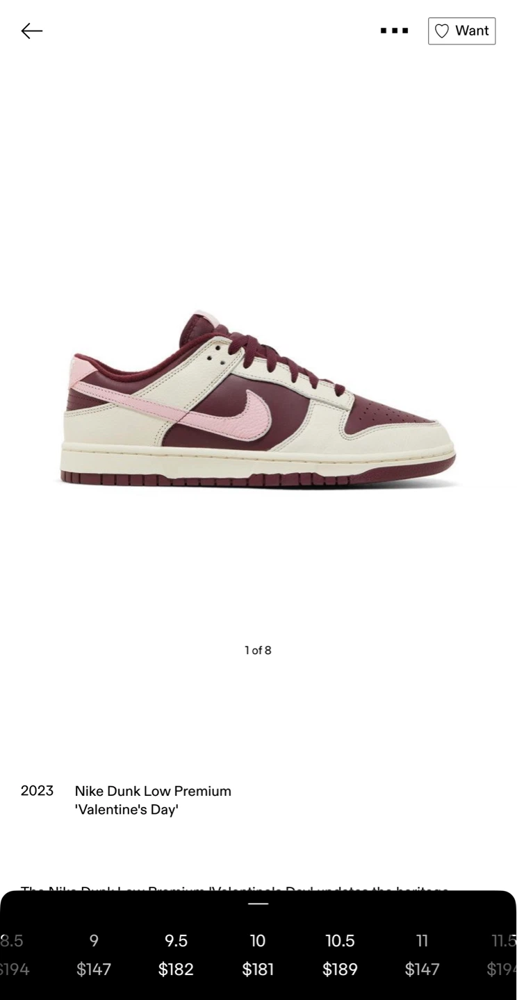 Nike Dunk Low Premium 'Valentine's Day' Shoes - photo 5