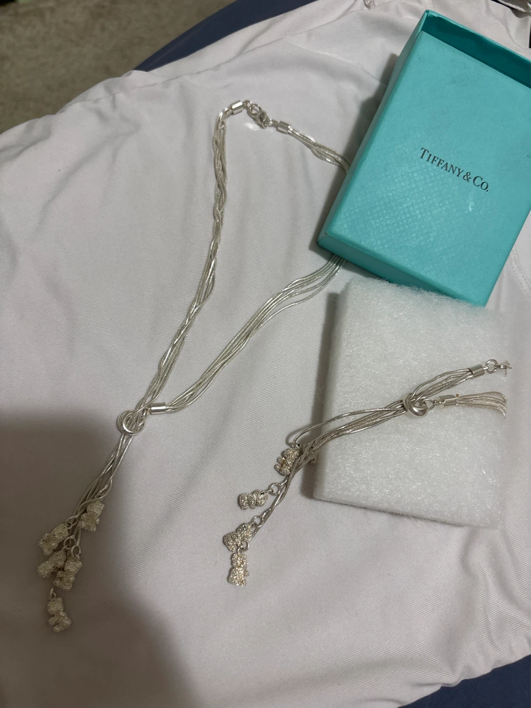 Tiffany & Co.  Matching necklace and bracelet.