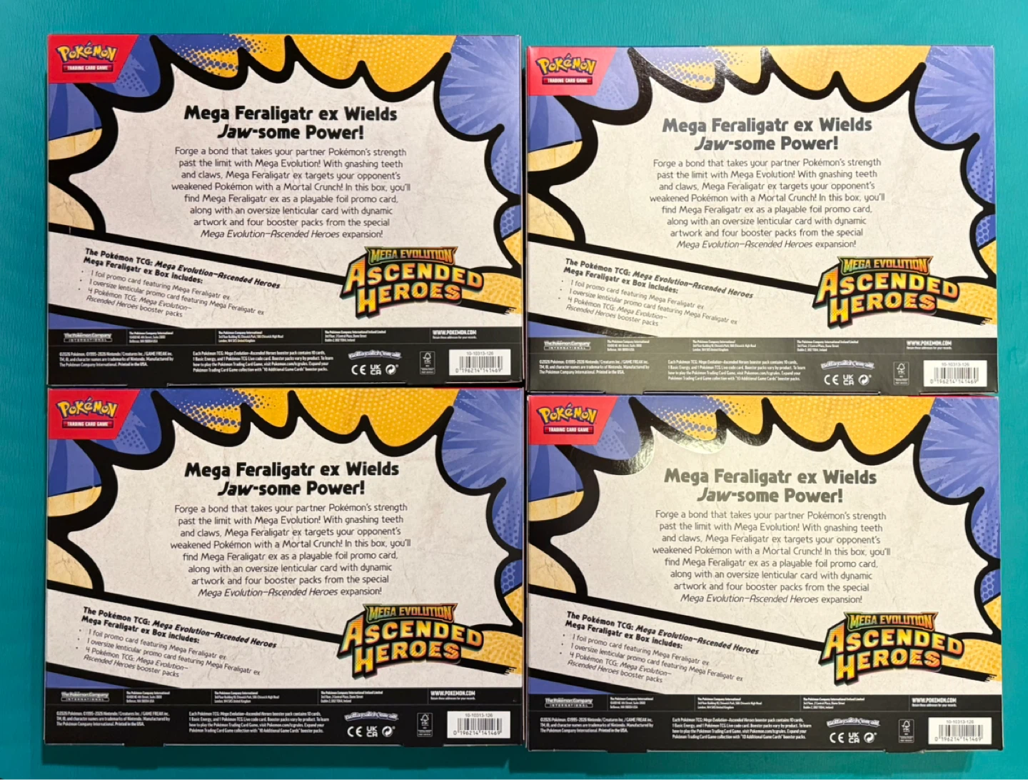 Ascended Heroes Pokemon Mega Feraligatr EX Box - photo 2