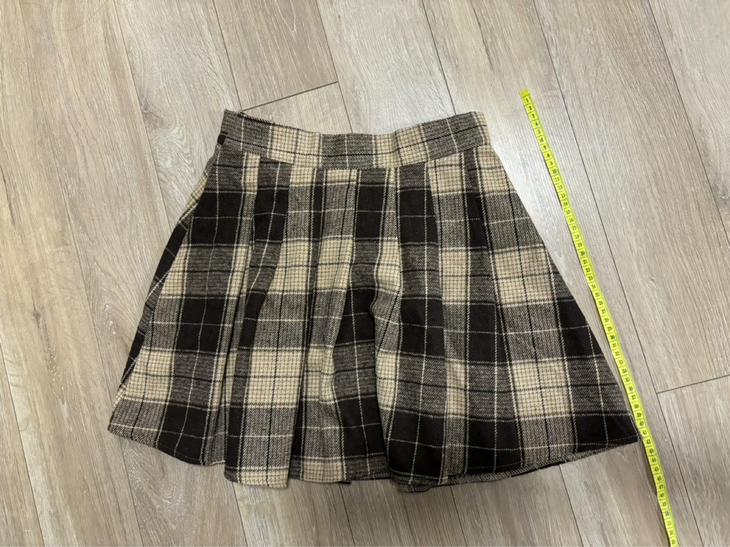 SHEIN Plaid Pleated Mini Skirt - Size S