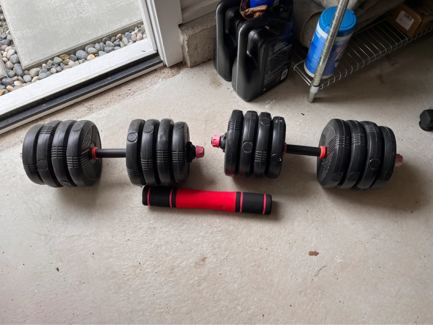 RUNWE Adjustable Dumbbell Set with Barbell Connector - photo 4