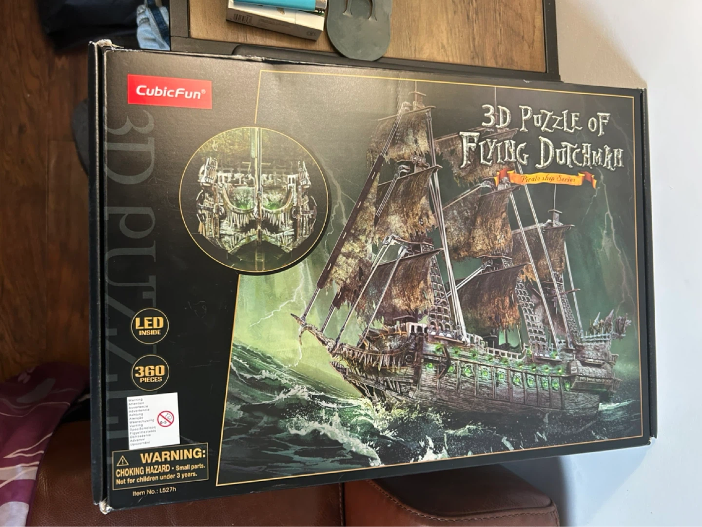 360pcs 3D Puzzle of The Green LED Flying  Dutchman - photo 3