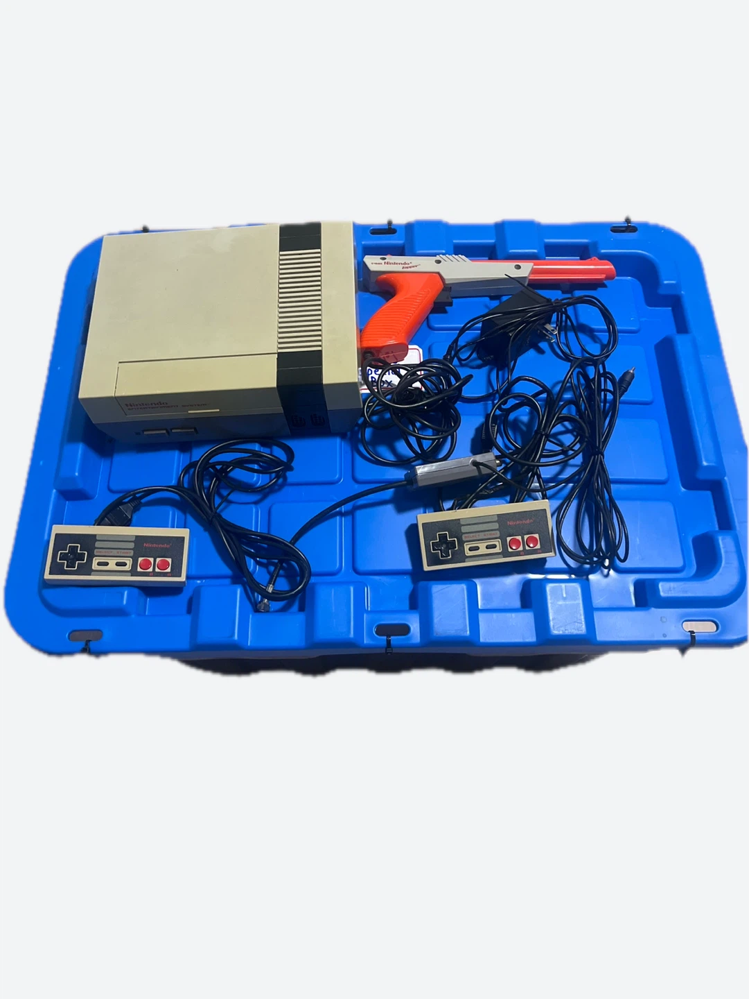 Nintendo NES Console - Controllers + Zapper