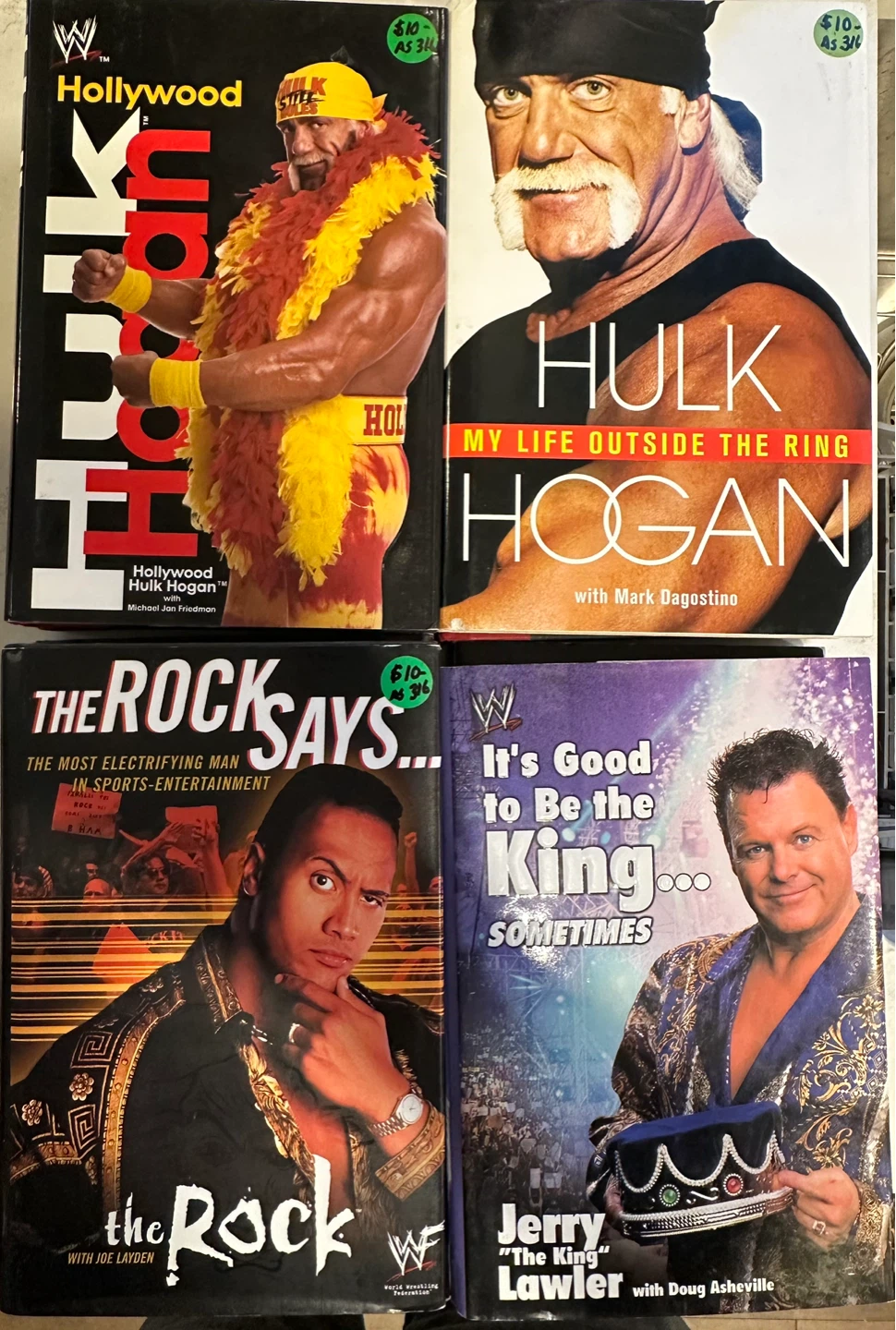 Collection of WWE Wrestling Books
