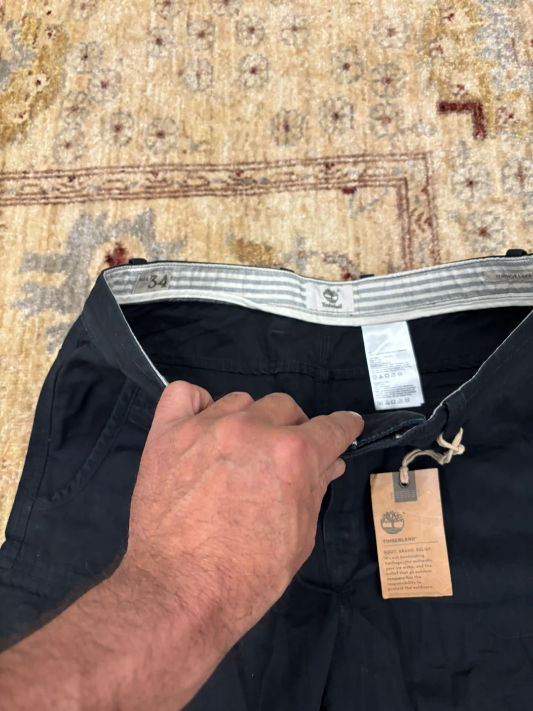 Timberland Men's Cargo Shorts Black Size 34 - photo 5