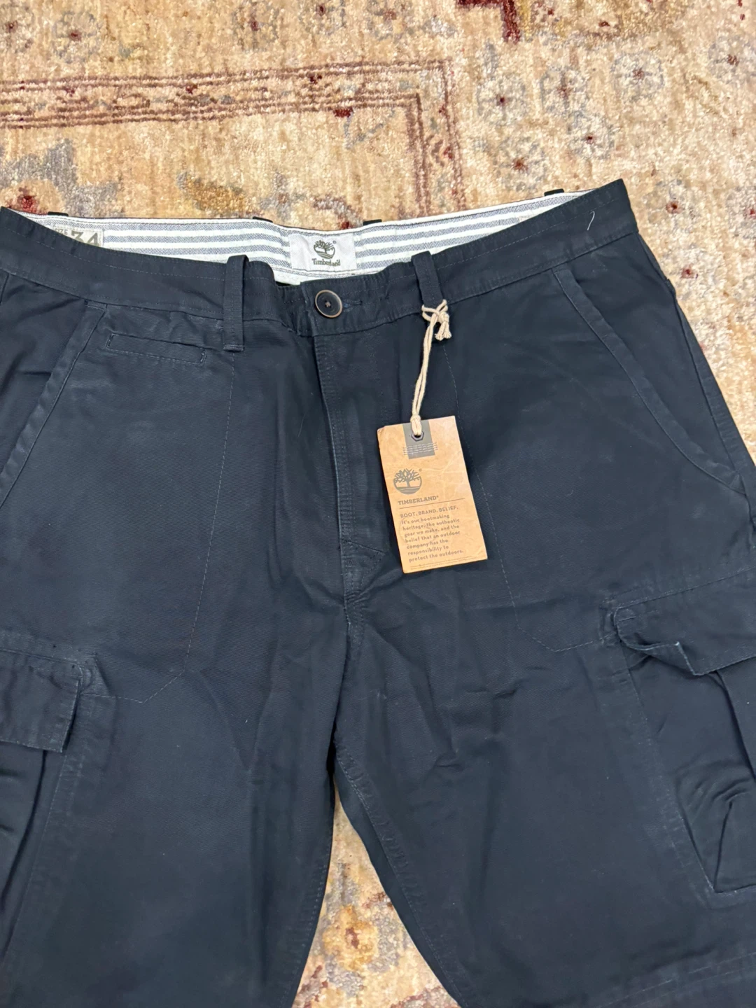 Timberland Men's Cargo Shorts Black Size 34 - photo 3