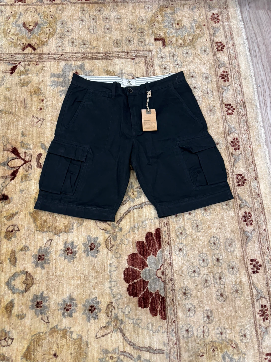 Timberland Men's Cargo Shorts Black Size 34