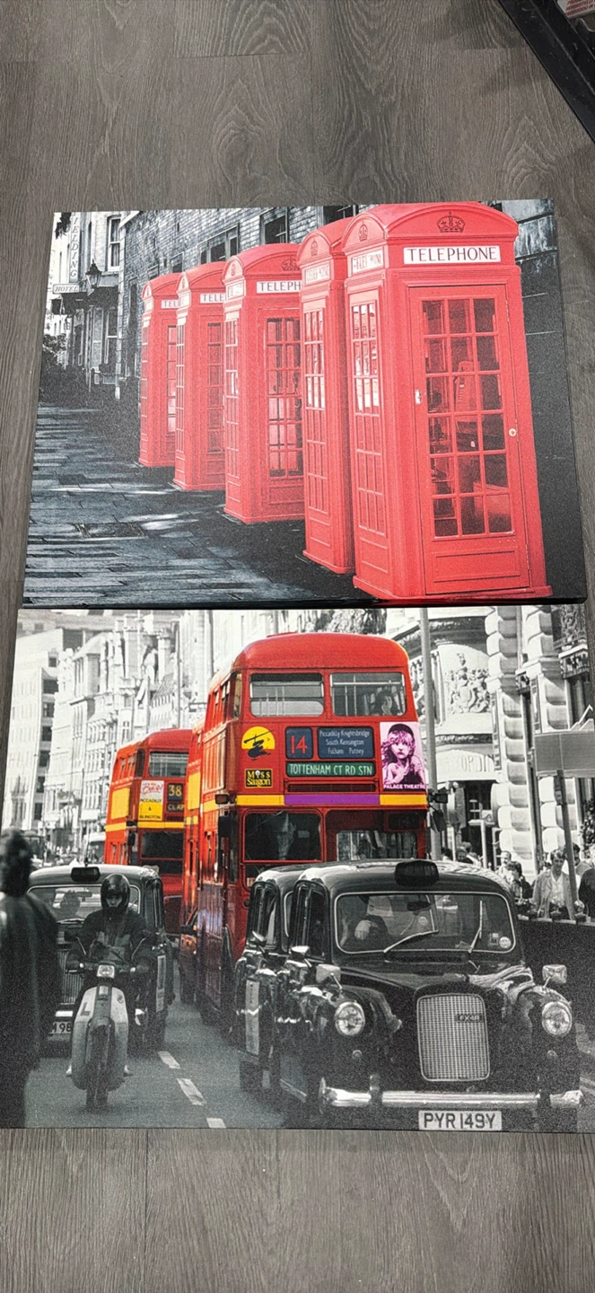 London Street Scene Canvas Art Print