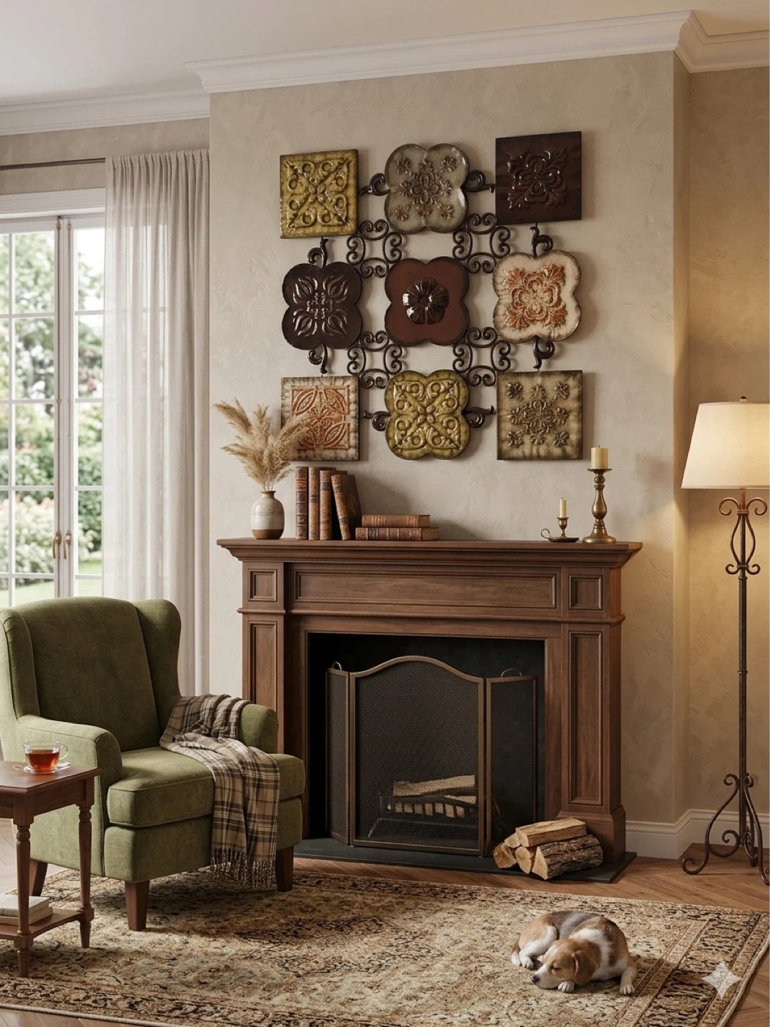 Metal wall decor 35.5” x 35.5”
