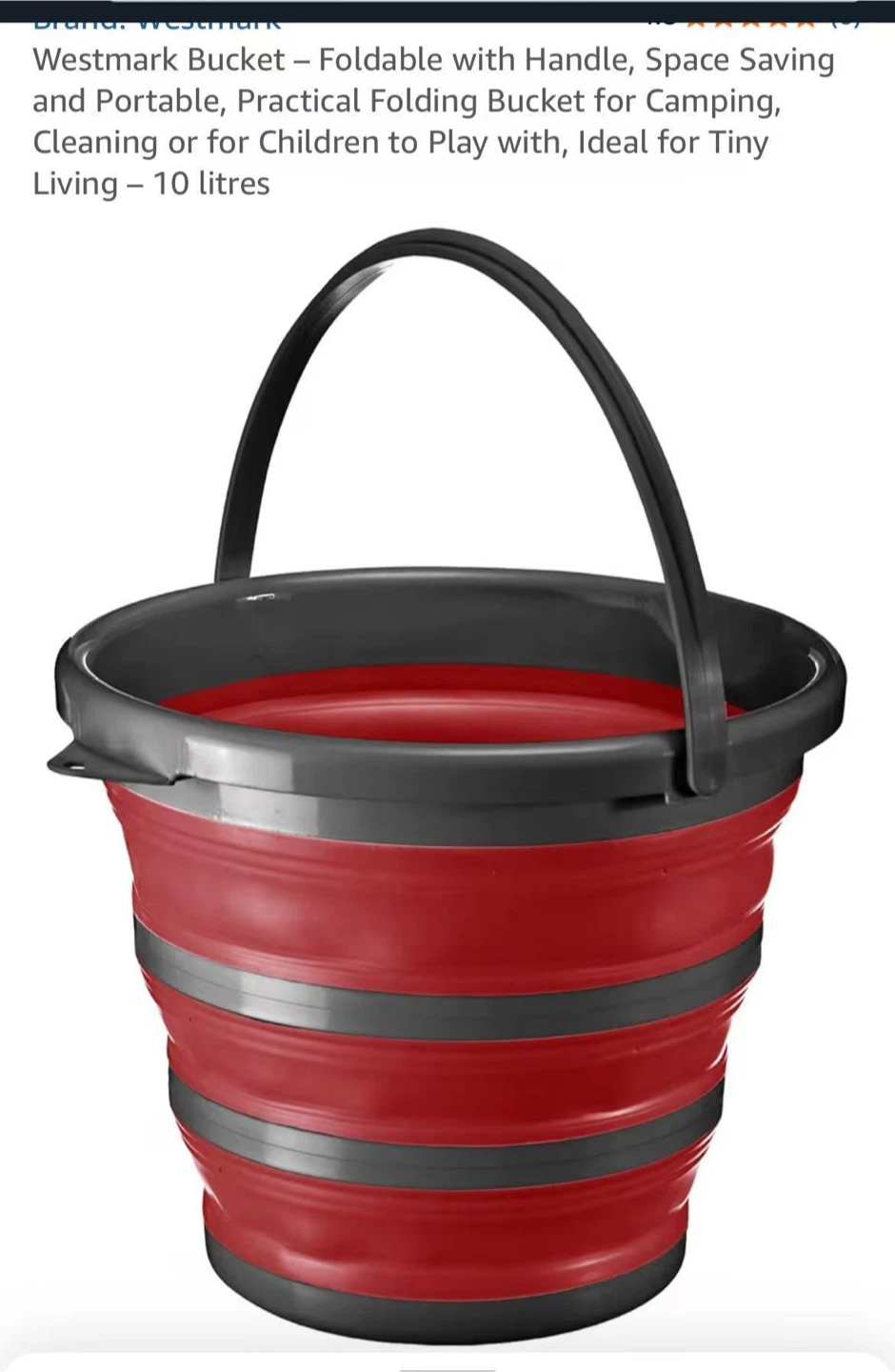 Westmark Foldable Bucket - 10 Litres