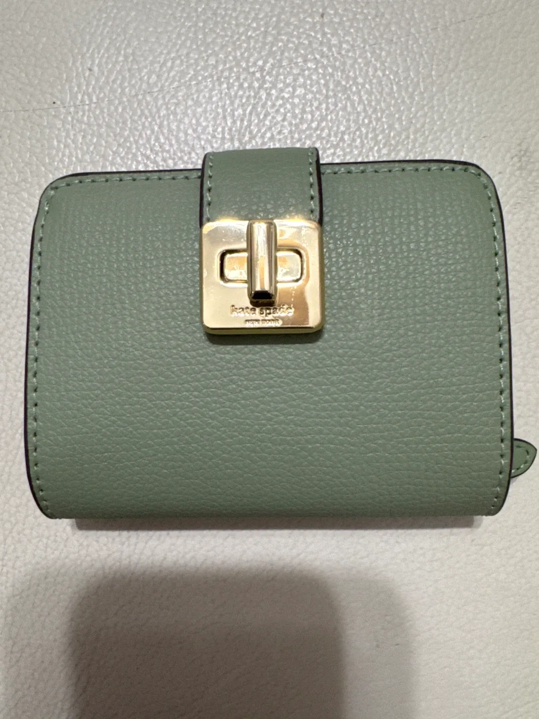Kate Spade Phoebe Refined Leather Card Case - Balsam Green - photo 3