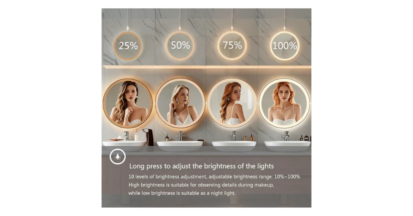 28 inchLED Vanity Mirror with Smart Anti-fog Function - photo 5