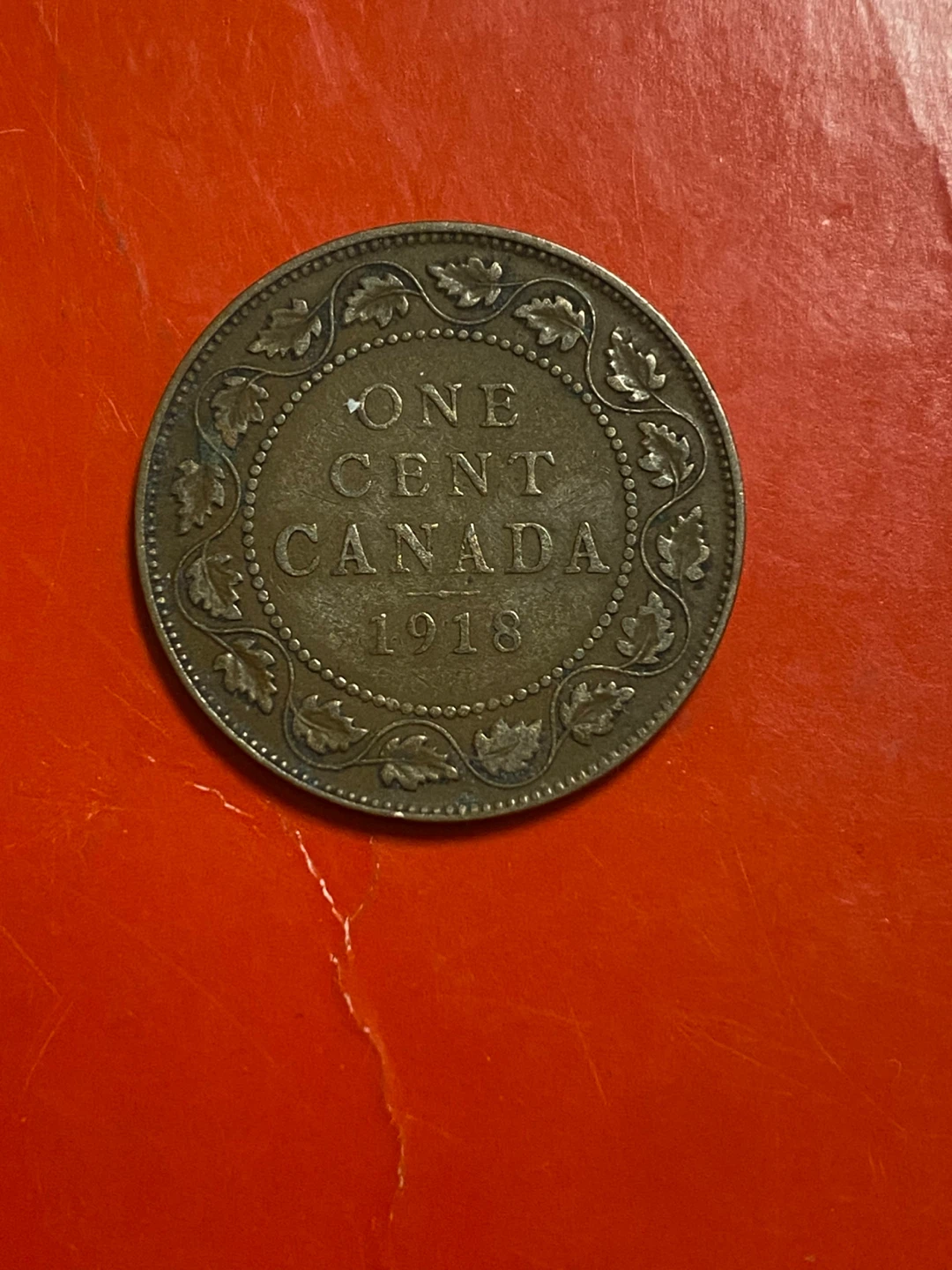 1918 Canadian One Cent Coin