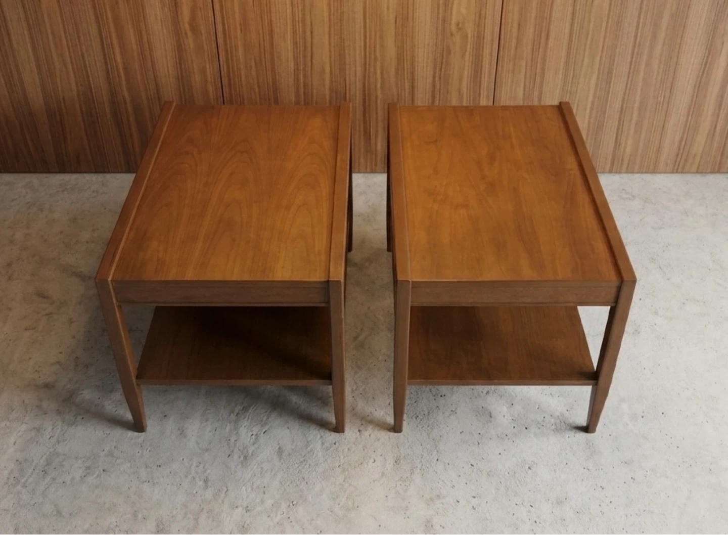 Mid-Century Modern Walnut 3-Piece Coffee Table Set - photo 2