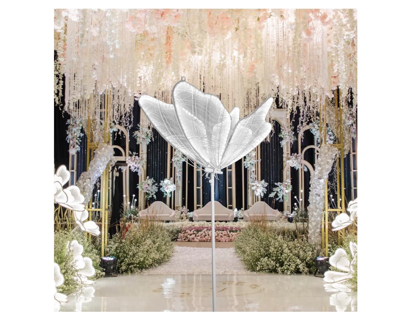 White Butterfly Light Decorations