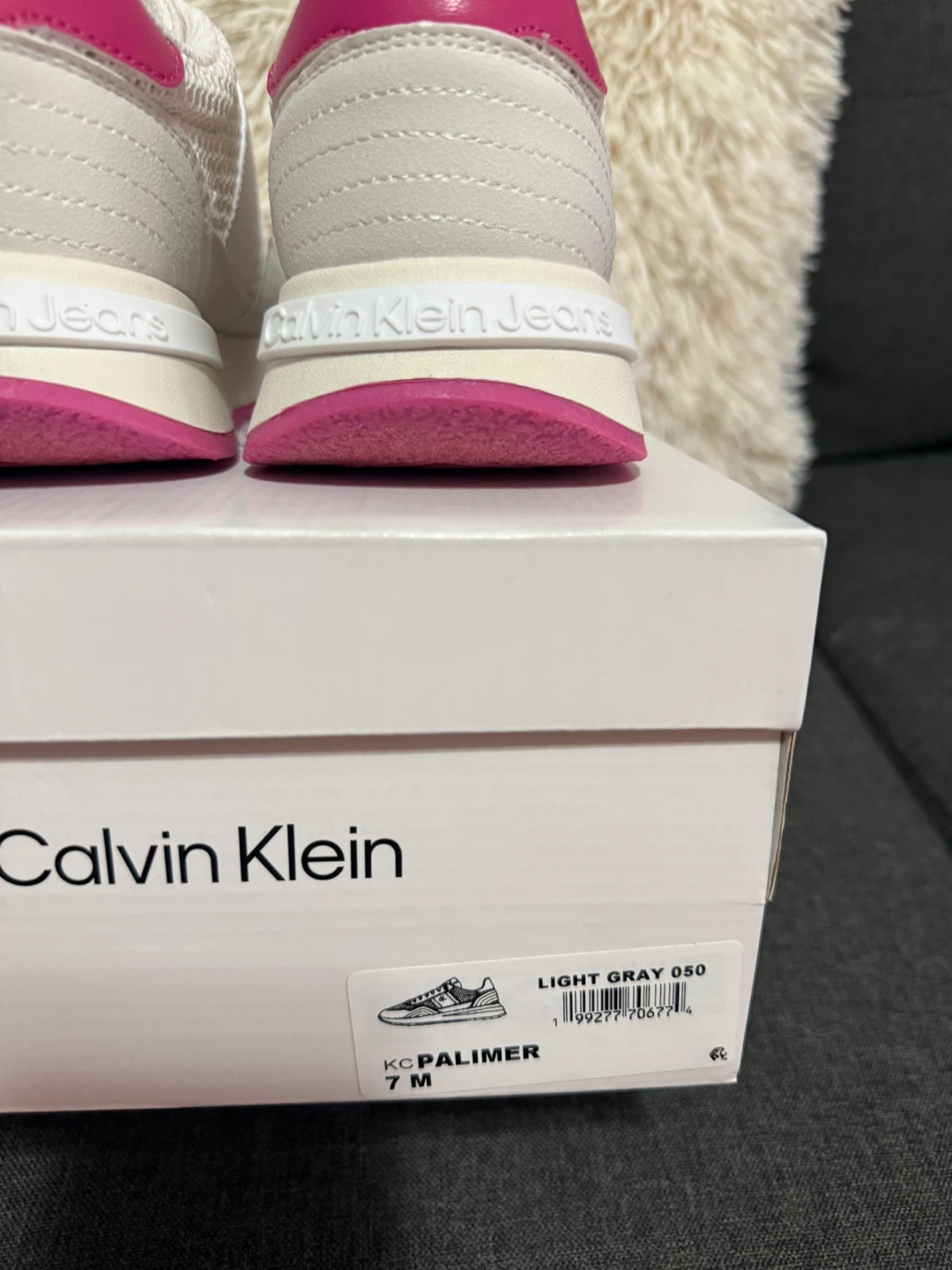 Calvin Klein KC PALIMER Women's Sneakers Light Gray 7 M - photo 5