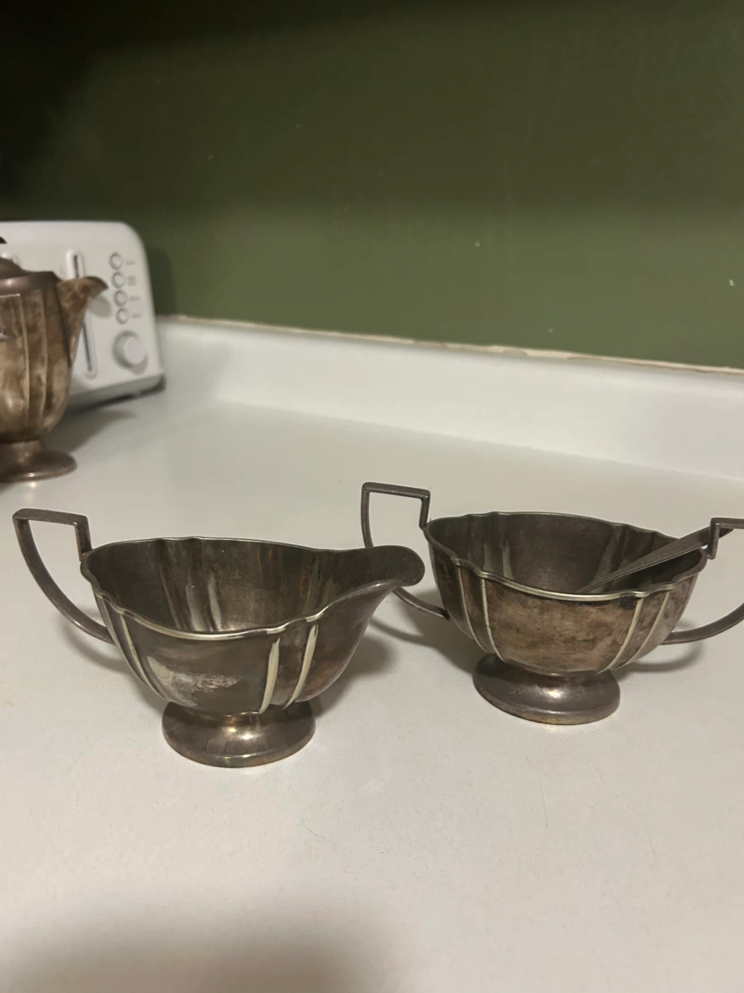 Vintage Silver-Plated Tea and Coffee Set - photo 4