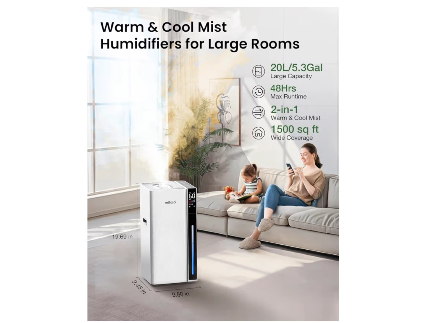Mifasol Whole House Humidifier - Large Capacity - photo 2