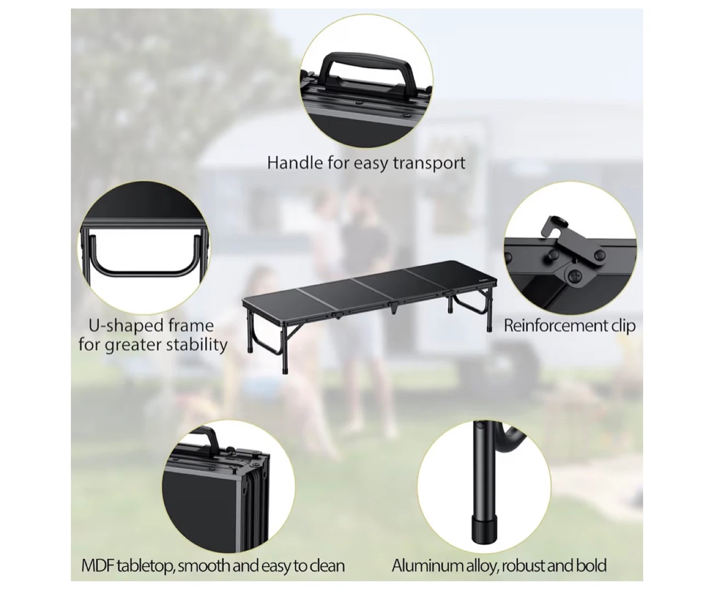 Anbte Folding Camping Table - photo 3