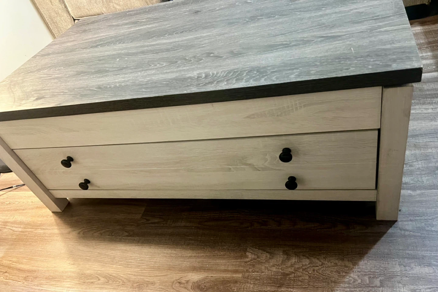 Lift Top Coffee Table with Storage - photo 4