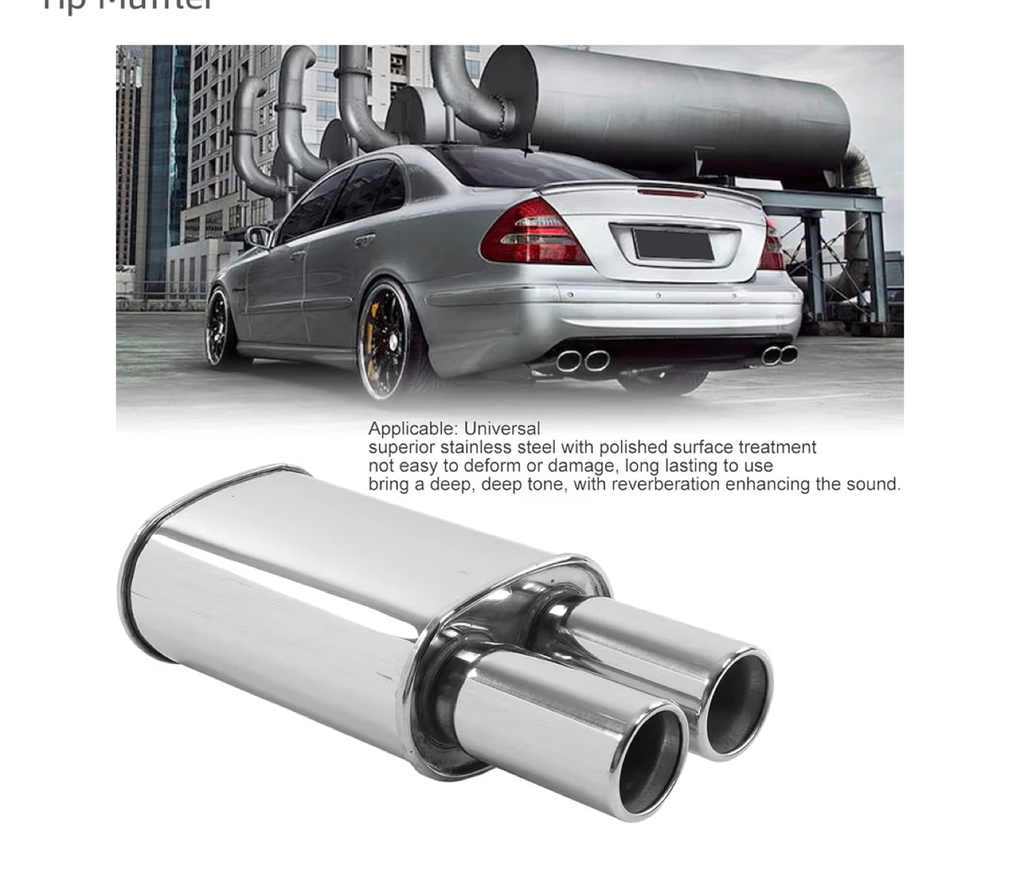 Universal Dual Exhaust Muffler - photo 5