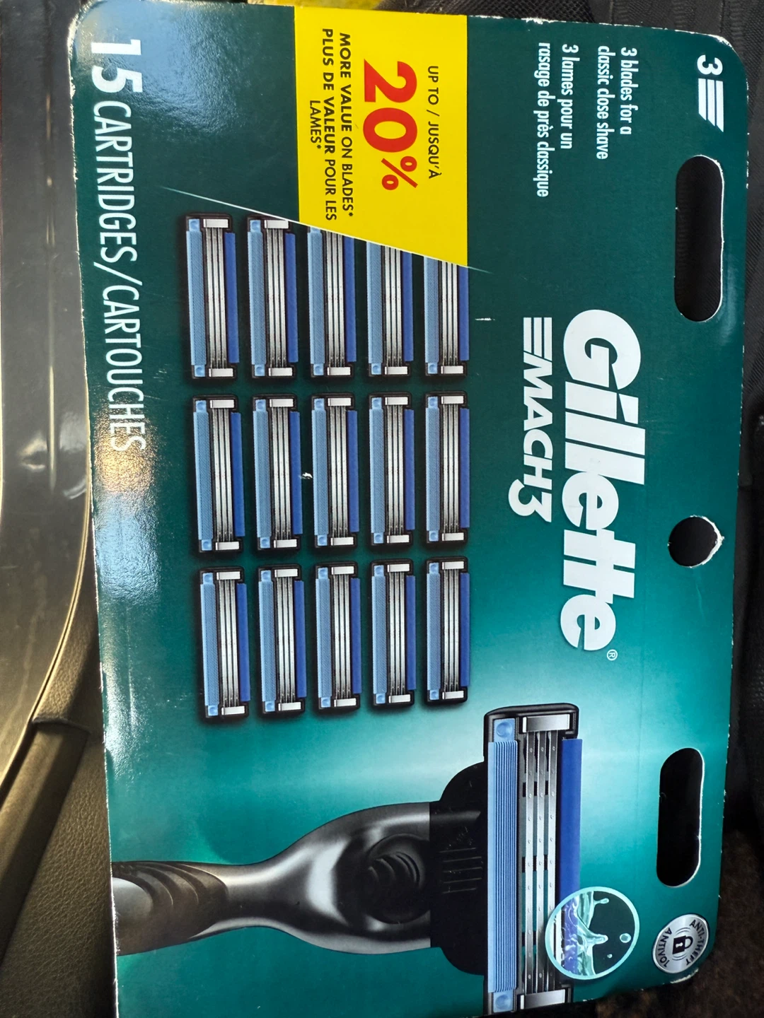 Gillette Mach3 & ProGlide Razor Blade Refills - 8, 15 Cartridges - photo 2