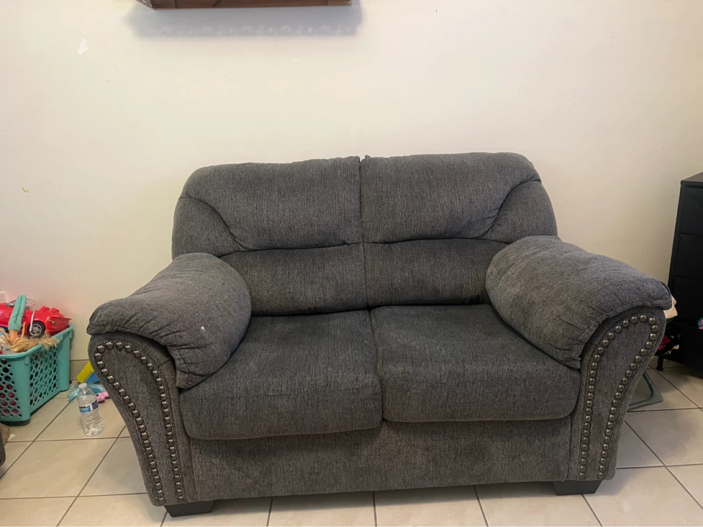 Gray Fabric Sofa set - photo 3