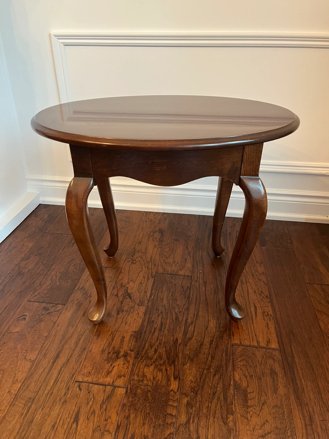 Oval side table