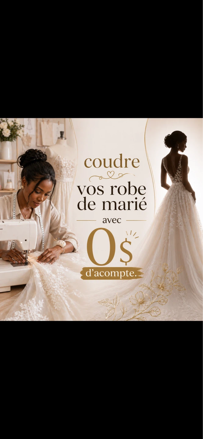Service de couture pour robe de mariée
