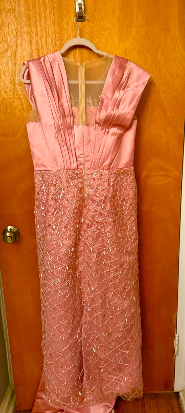 Pink Beaded Formal Gown