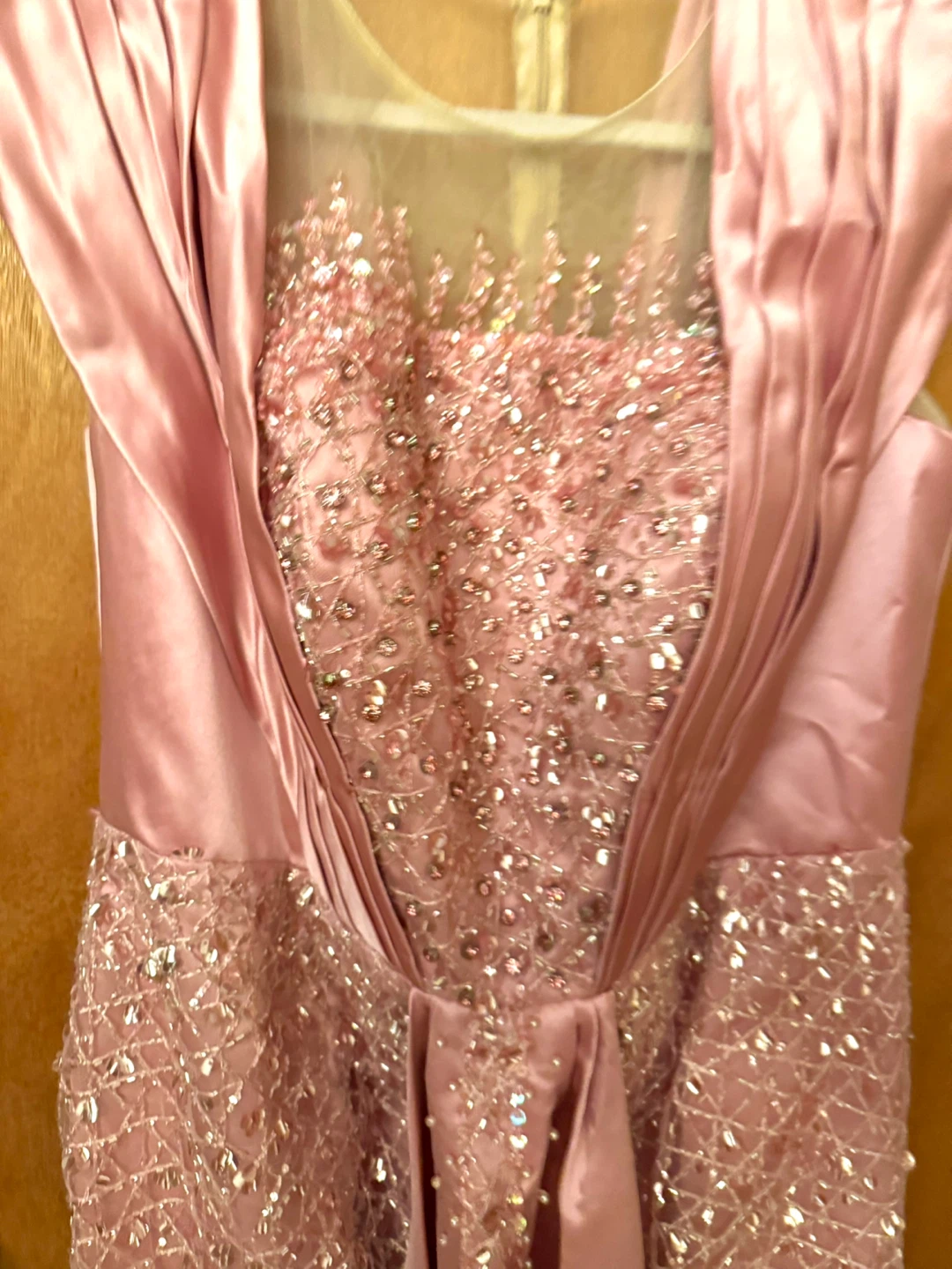 Pink Beaded Formal Gown - photo 2