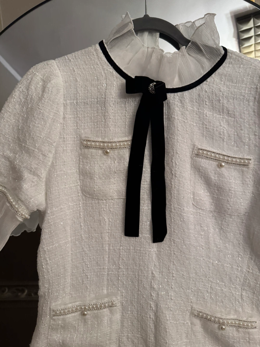 Women's White Textured white dress - photo 2