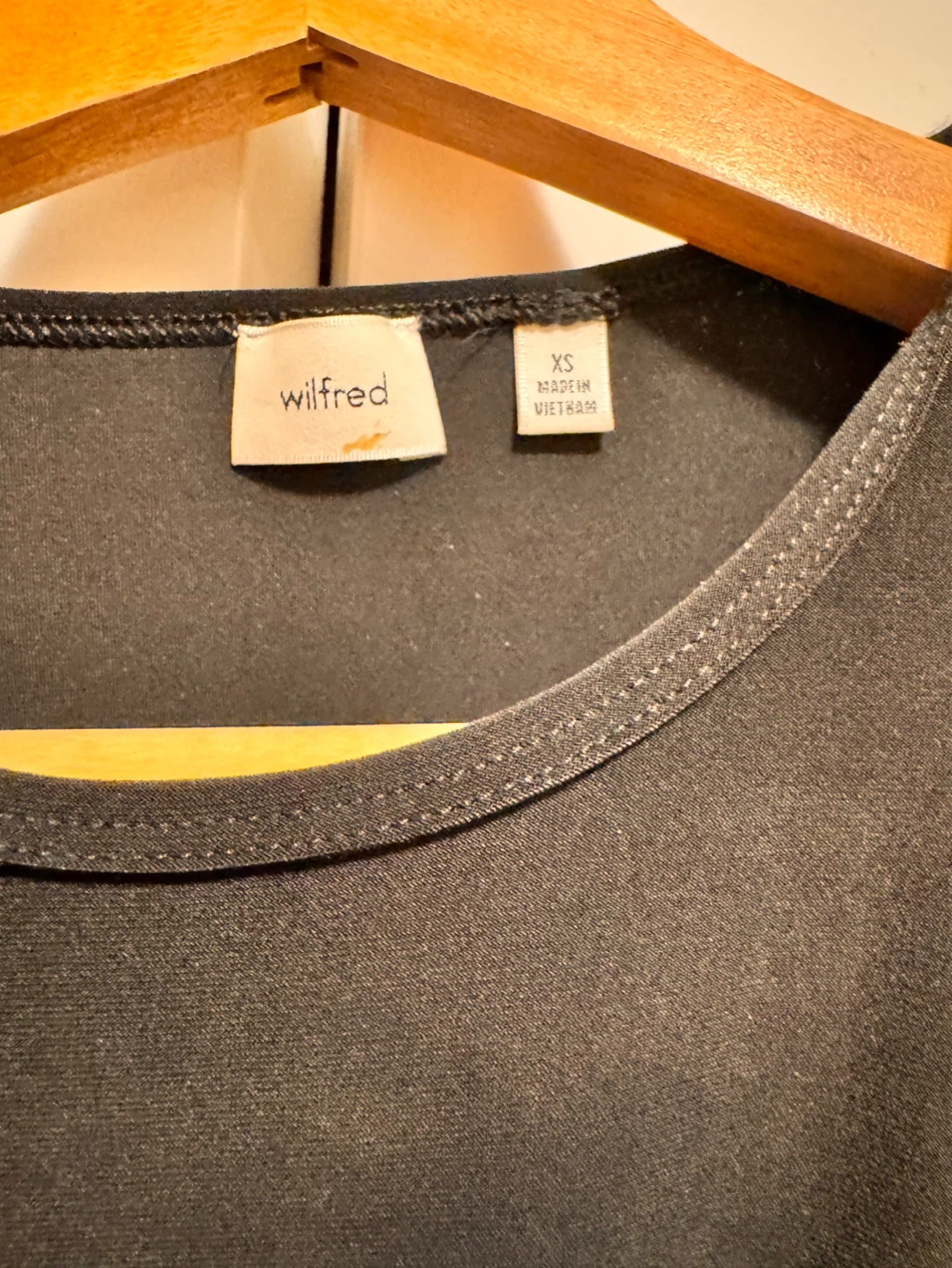 Wilfred Black Ruched Tank Dress - photo 2