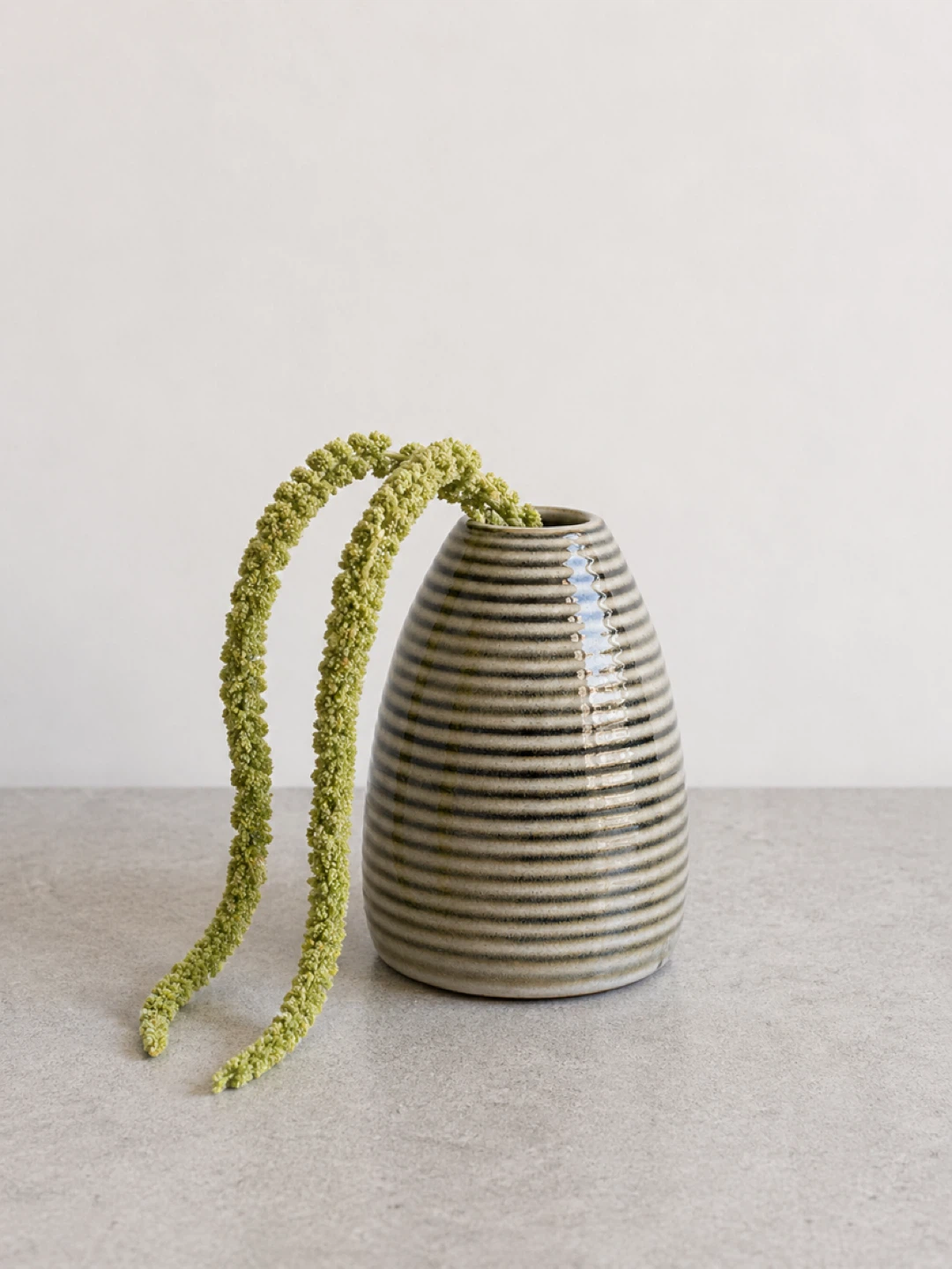 Striped Ceramic Vase