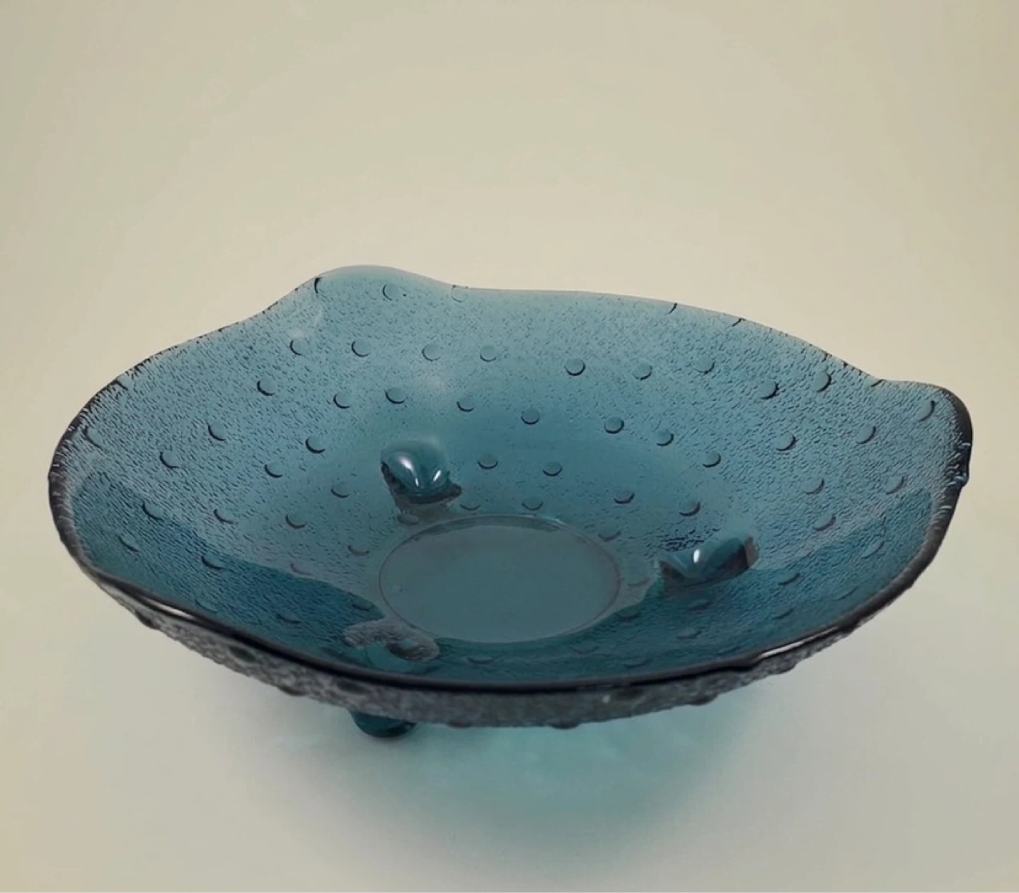 Antique Hobnail Glass Bowls with Feet - photo 3